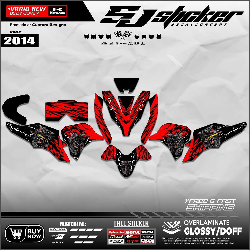 2014 Skotlet Motor Vario New 125 Th 2023 Decal vario fullbody