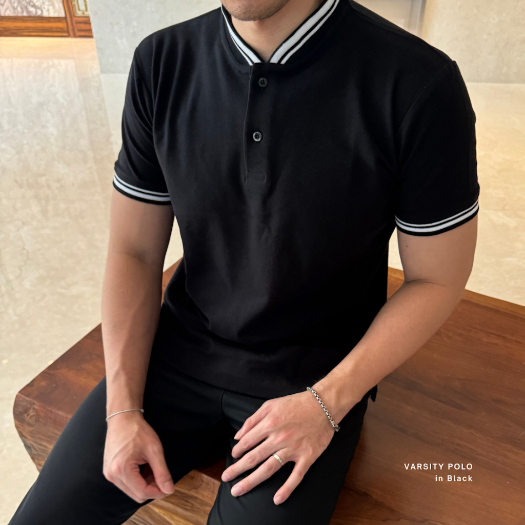 Giseu - Varsity Polo Shirt | Atasan Pria