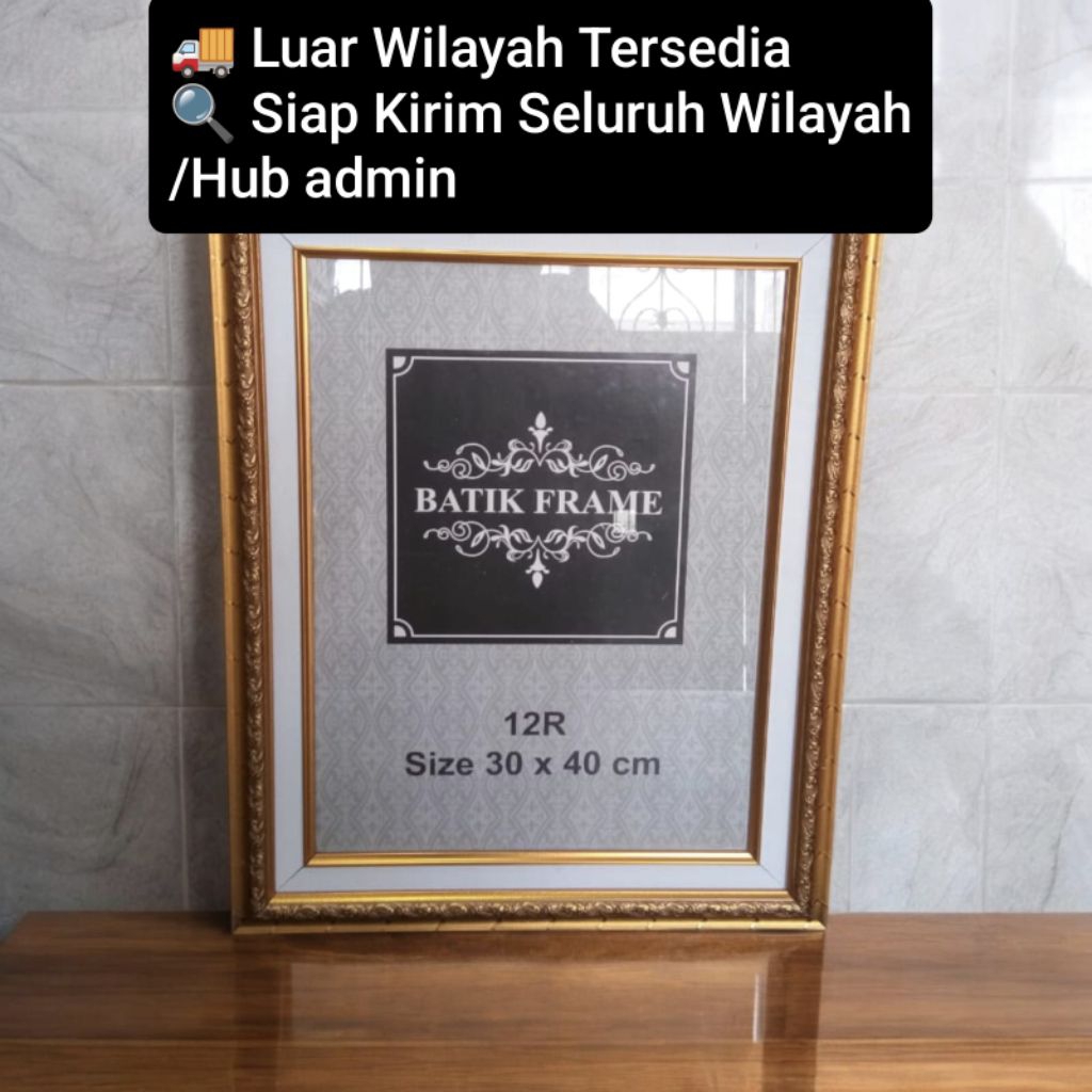 Bingkai/frame/pigura foto 30x40cm/16R/A3.motif ukiran/minimalis.lebar profil Double frame +-6cm.(FRE