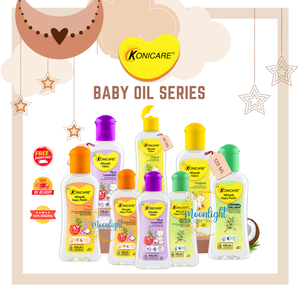 Konicare Minyak Telon plus Lavender  & Kayu Putih Plus125 ml