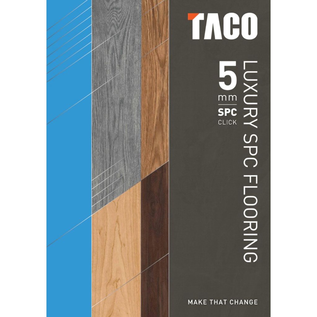 TACO SPC Flooring 5mm Click – Lantai Vinyl SPC Anti Air Anti Rayap