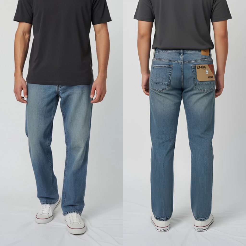 Emba Jeans Pria Original Harga Promo Hanya di Live (Regular Fit)