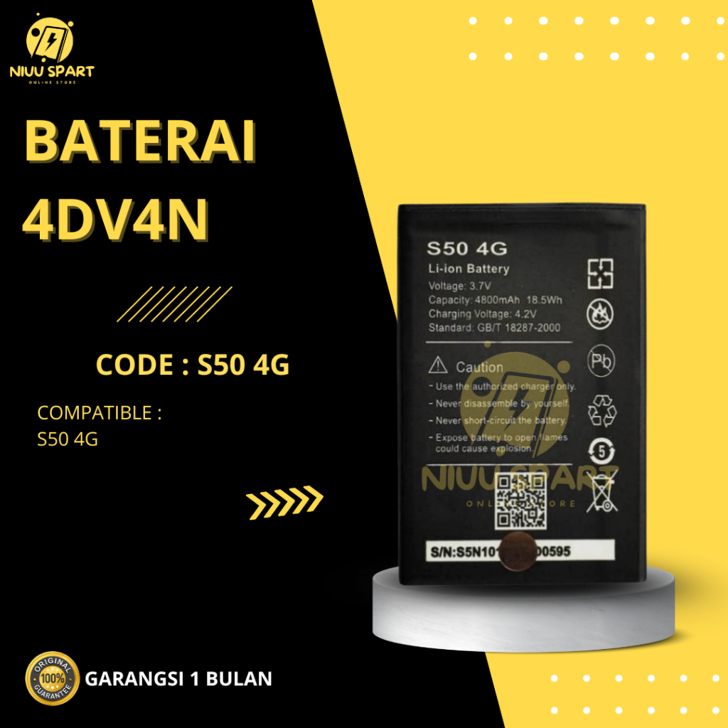 BATERAI BATTERY ADVAN S50 4G  DOUBLE [IC POWER] ORIGINAL