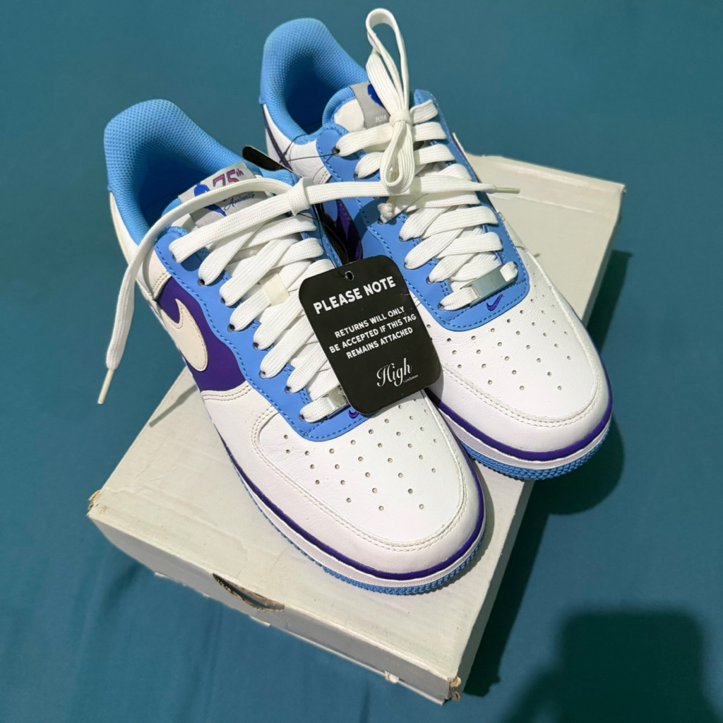 (PRELOVED new) Nike Air Force 1 Low '07 LV8 NBA 75th Anniversary Lakers