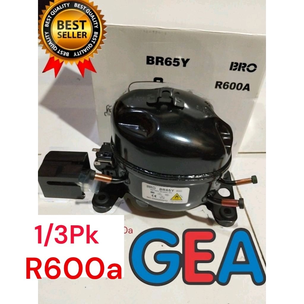 KOMPRESOR KULKAS GEA 2 PINTU SIDE BY SIDE 1/3 PK R600a