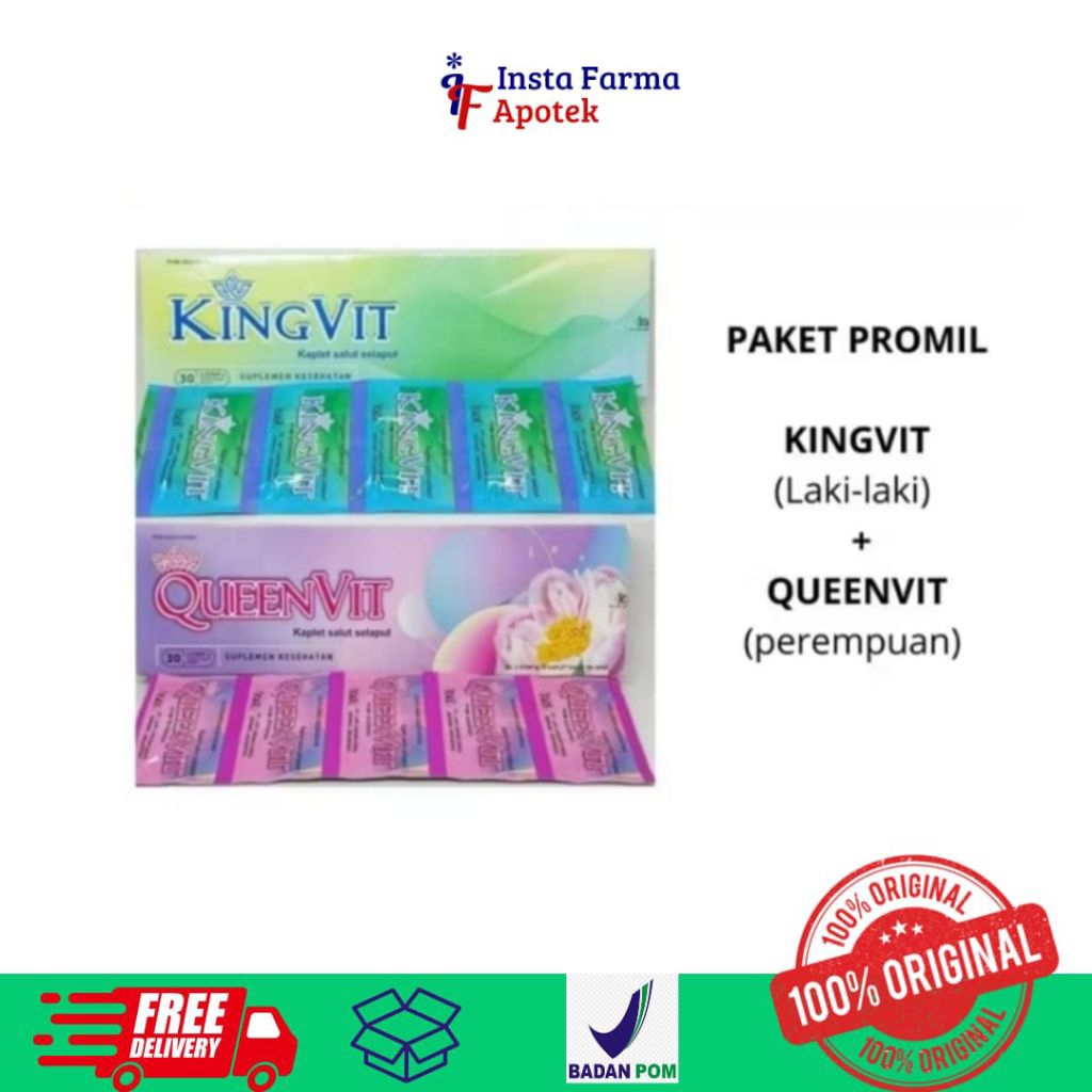 Bundling Kingvit dan Queenvit Promil @30tab ED 2027