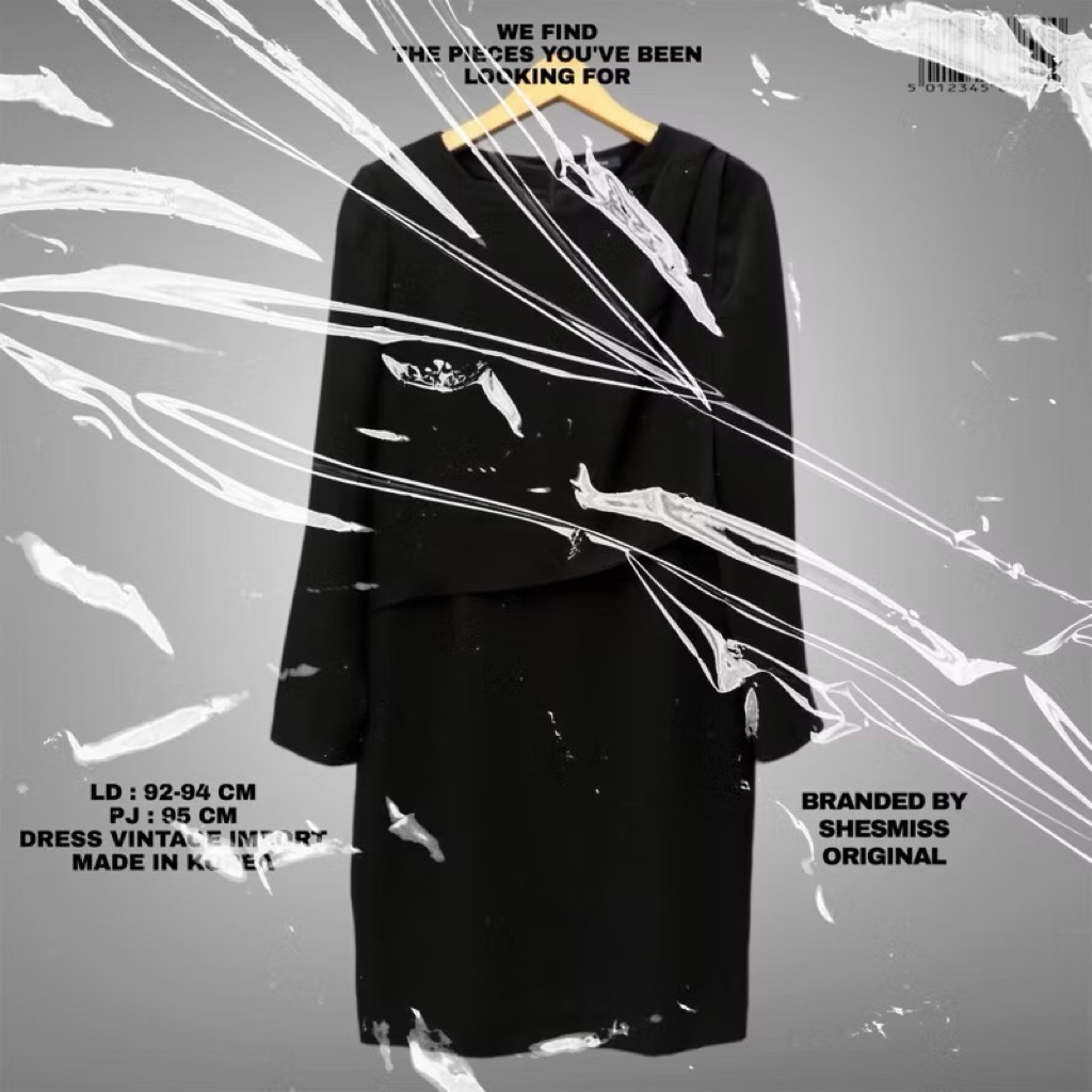 [FLASMA] SHESMISS ORIGINAL KOREAN DRESS/BLACK DRESS PREMIUM KOREAN LOOK/DRESS FORMAL KOREAN LOOK/DRE