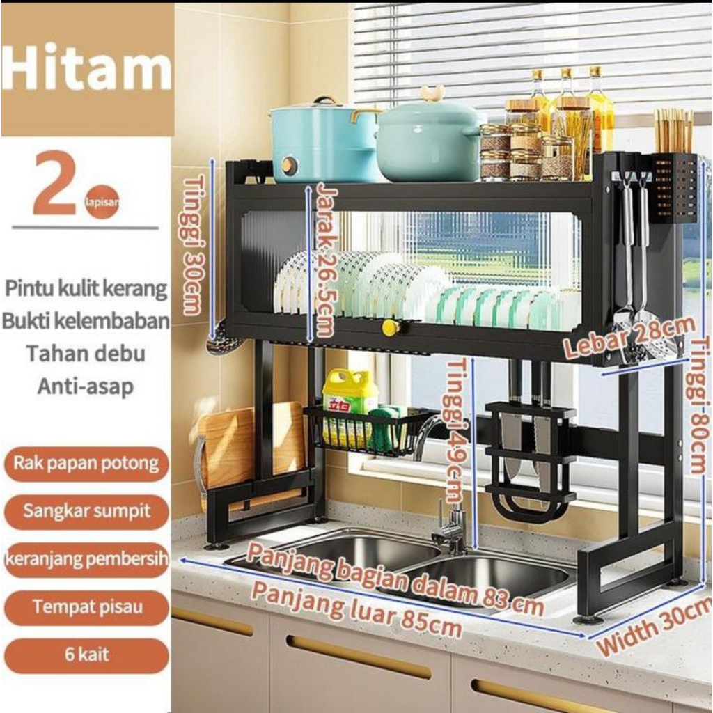 Rak Piring Wastafel Second 1 tingkat