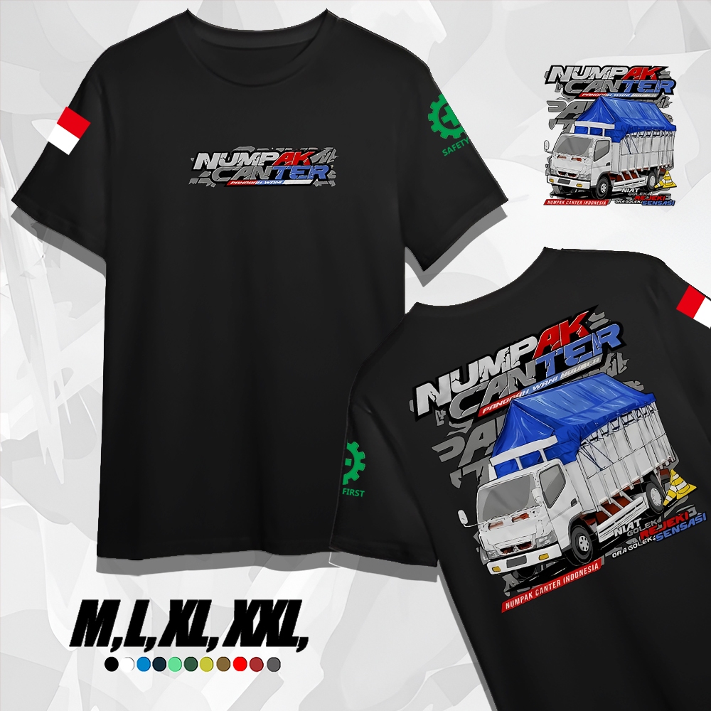 Kaos Distro Atasan Truck Numpak Canter - Kaos Truck Cabe Laok - Kaos Numpak Canter - Kaos Pria Wanit