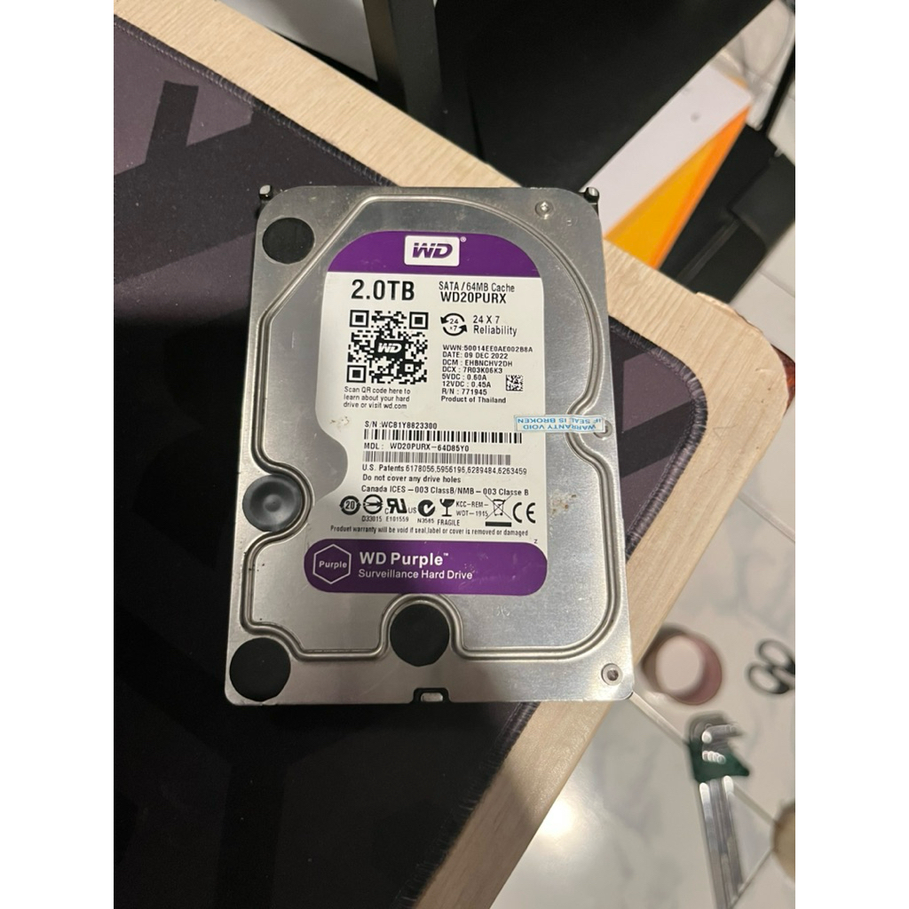 Hardisk WD Purple 2TB (Second)