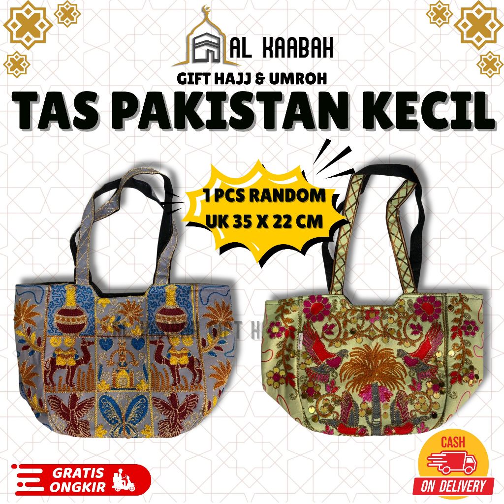 TAS PAKISTAN KECIL 1 PCS UKURAN 35 X 22 TAS PAKITAN ETNIK TAS PAKISTAN AESTETIC TAS SHOULDER BAG TAS