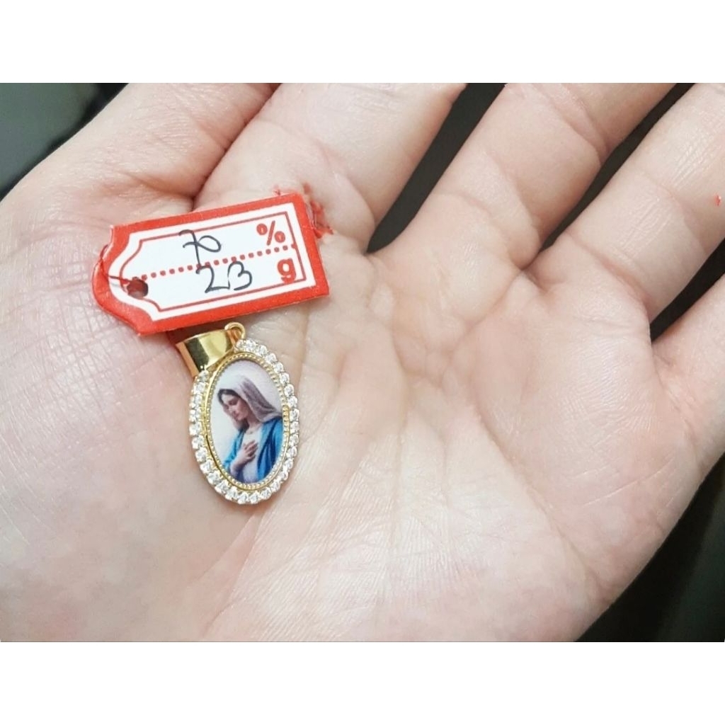 Liontin emas 70 bunda maria medali