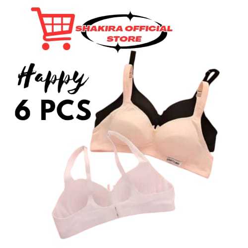 6 PCS BH/BRA REMAJA BH WANITA SMP/SMA SPORT BRA TANPA KAWAT BUSA
