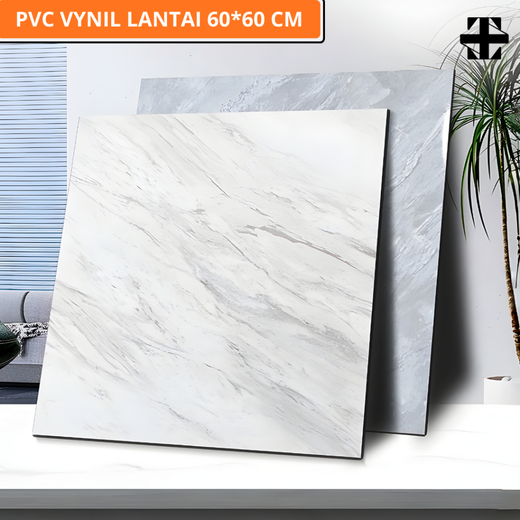 Vinyl Lantai Marbel Lantai Marmer PVC 60 x 60 cm Sticker Lantai Marmer floor Vinyl