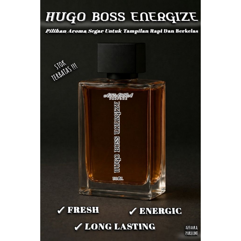 HUGO BOSS ENERGIZE BY AZZAHRA PARFUME // Parfume Untuk Pria // Aroma Fresh Energic Long Lasting // B