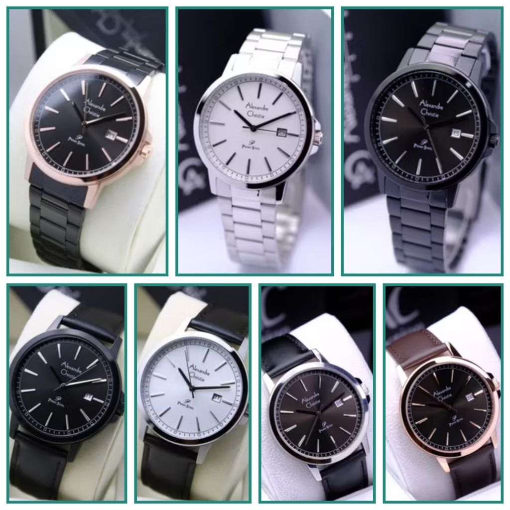ALEXANDRE CHRISTIE PRIA AC 1014 SILVER JAM TANGAN ALEXANDRE CHRISTIE AC 1014 ORIGINAL