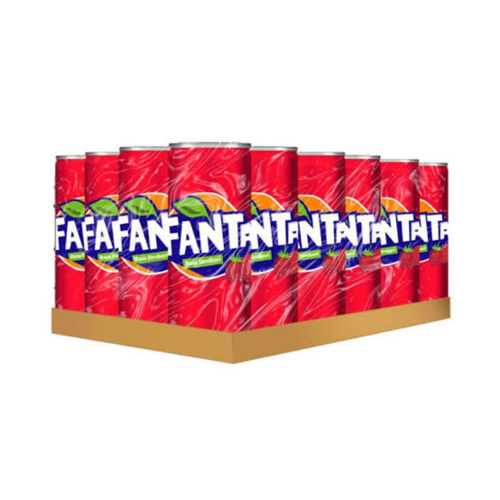 1 DUS / KARTON MINUMAN KALENG FANTA  250 ML ISI 24 KALENG