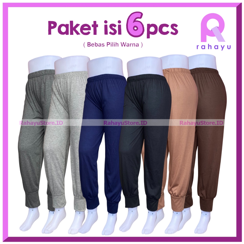 Celamis Aladin Isi 6pcs  / Celana Dalaman Gamis Aladin / Celamis Aladin Kaos / Inner Gamis Aladin / 