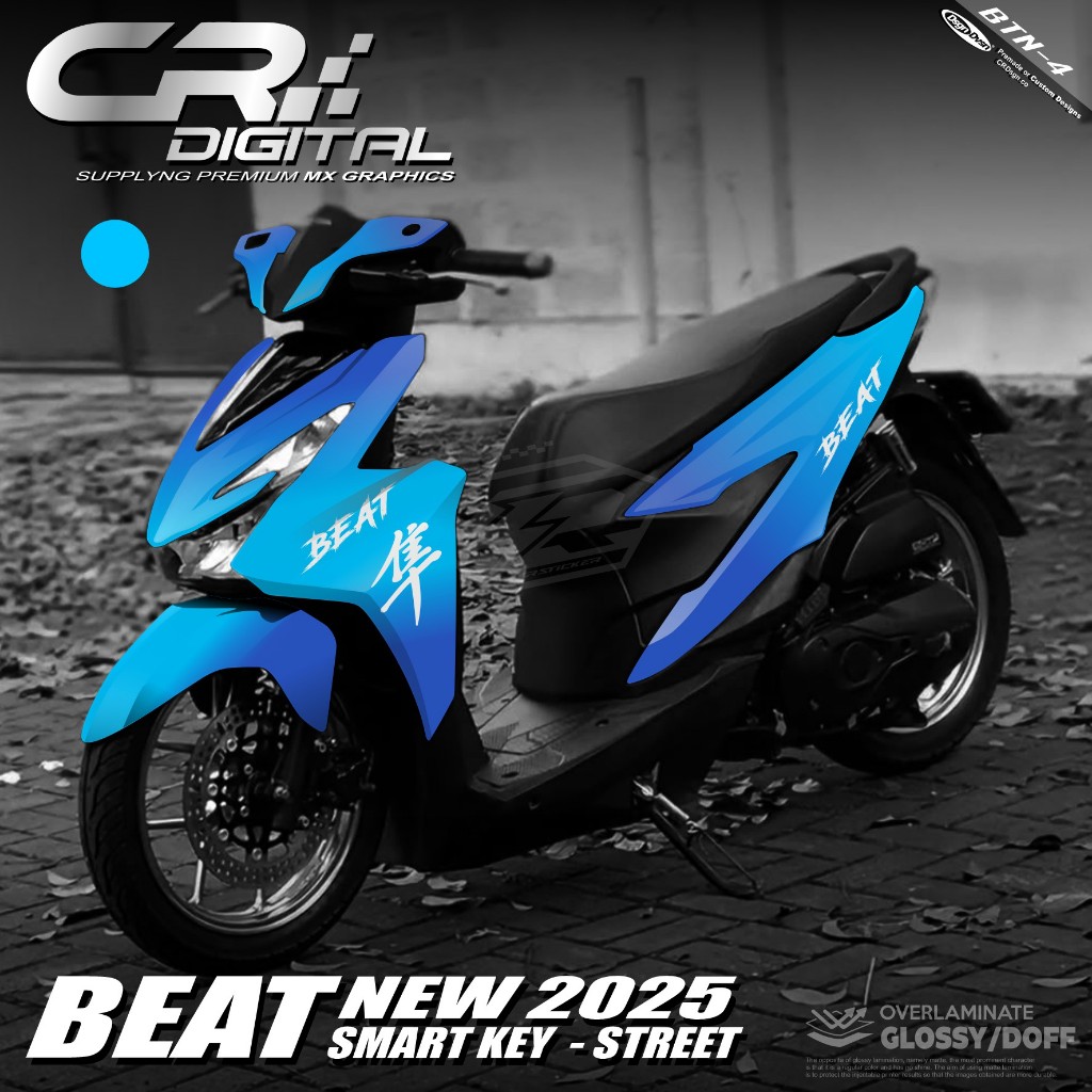 Stiker Decal Motor Beat Street 2025 2024 New Full Body Sticker Variasi Modifikasi Gradasi