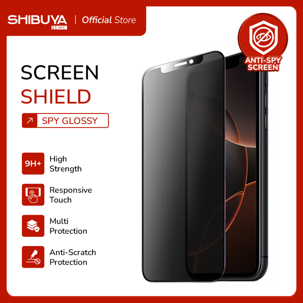 SHIBUYA TEMPERED GLASS FOR iPHONE X 11 17 PRO MAX