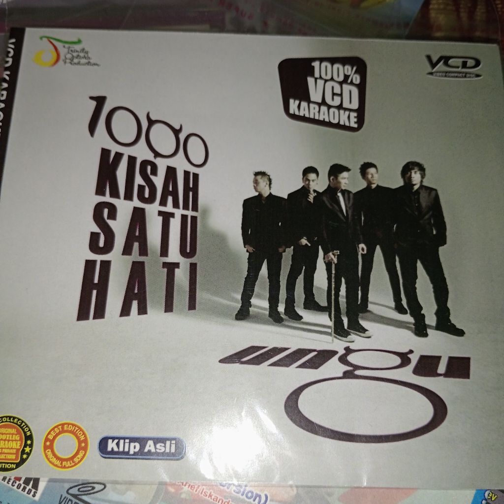 KASET VCD KARAOKE POP UNGU BAND 1000 KISAH SATU HATI