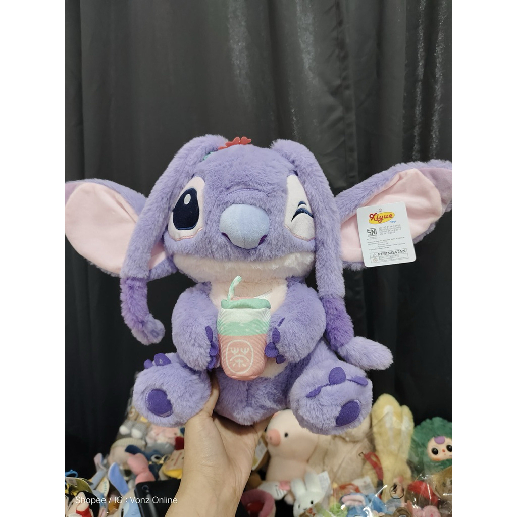 BONEKA STITCH UNGU 30cm
