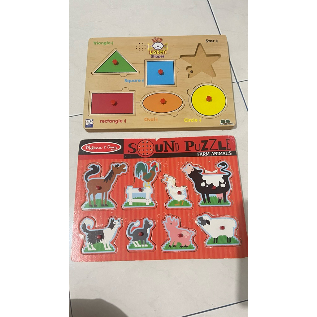 Melissa & Doug/ puzzle kayu/ mainan edukasi anak preloved
