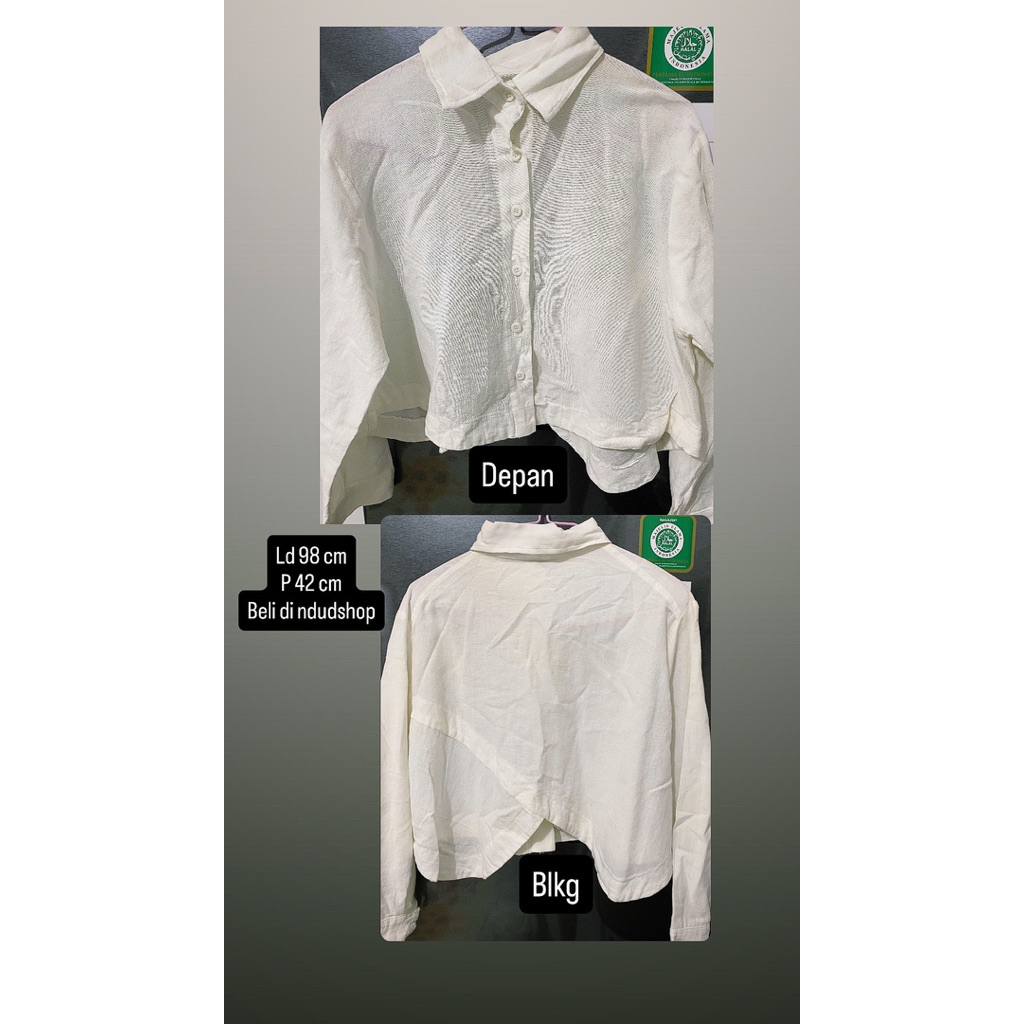 Preloved set stelan setelan one set wanita OOTD atasan dan celana satu set