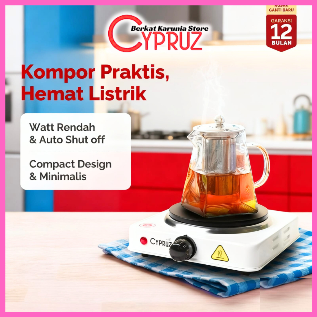 cypruz kompor listrik portable low watt