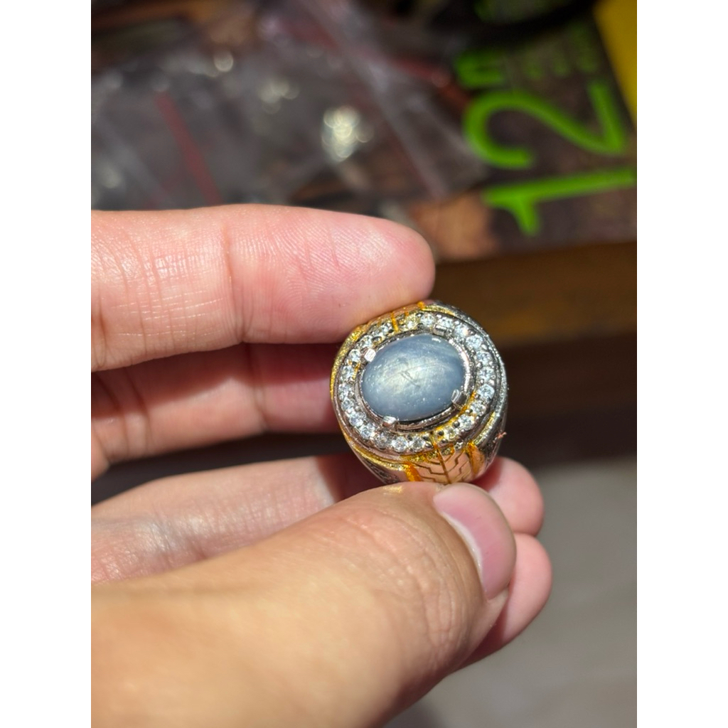 CINCIN PERMATA NATURAL STAR SHAPPIRE BURMA (SAFIR BURMA)