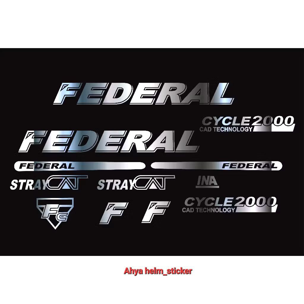 Cutting sticker sepeda FEDERAL FC 2000 STREET CAT FEDERAL CITY CAT FEDERAL LADY CAT Wild CAT Street 