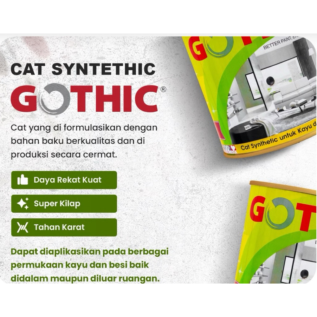 Gothic Cat Besi dan Kayu 0.8L