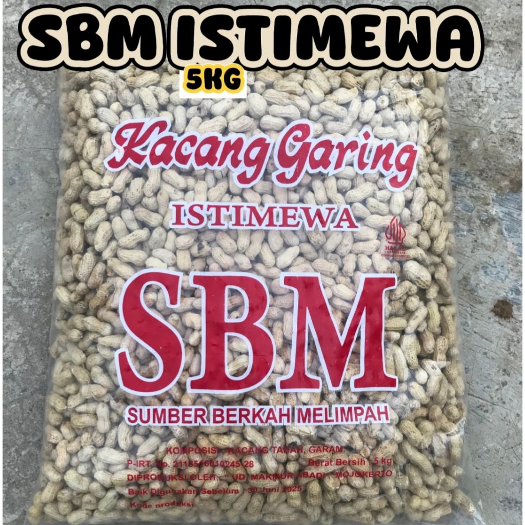 KACANG KULIT SBM 5KG|SBM ISTIMEWA|KACANG ASIN GURIH|KACANG OVEN|CAMILAN MURAH |KACANG MURAH|JAJANAN 
