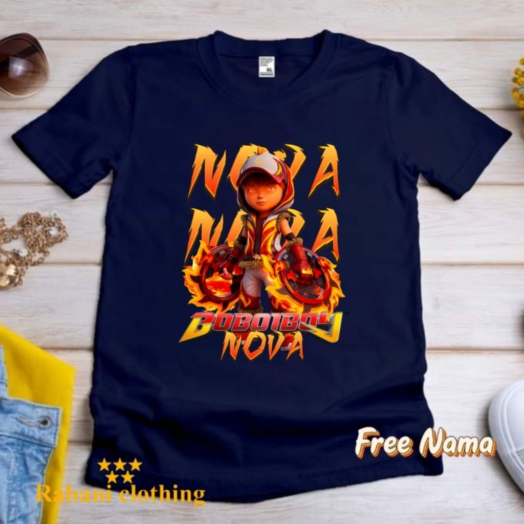 Baju kaos anak boboiboy Nova
