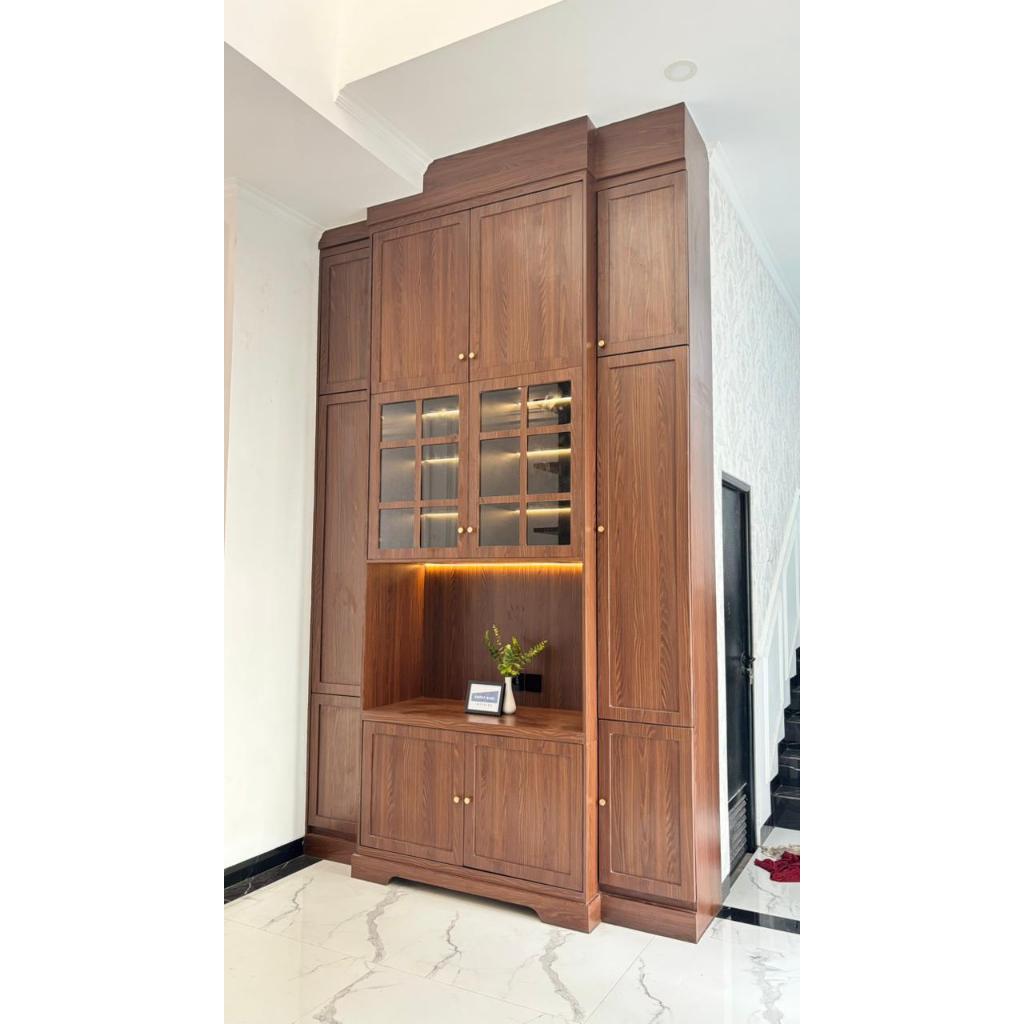 Buffet Motif Kayu HPL Finishing Sidoarjo Surabaya