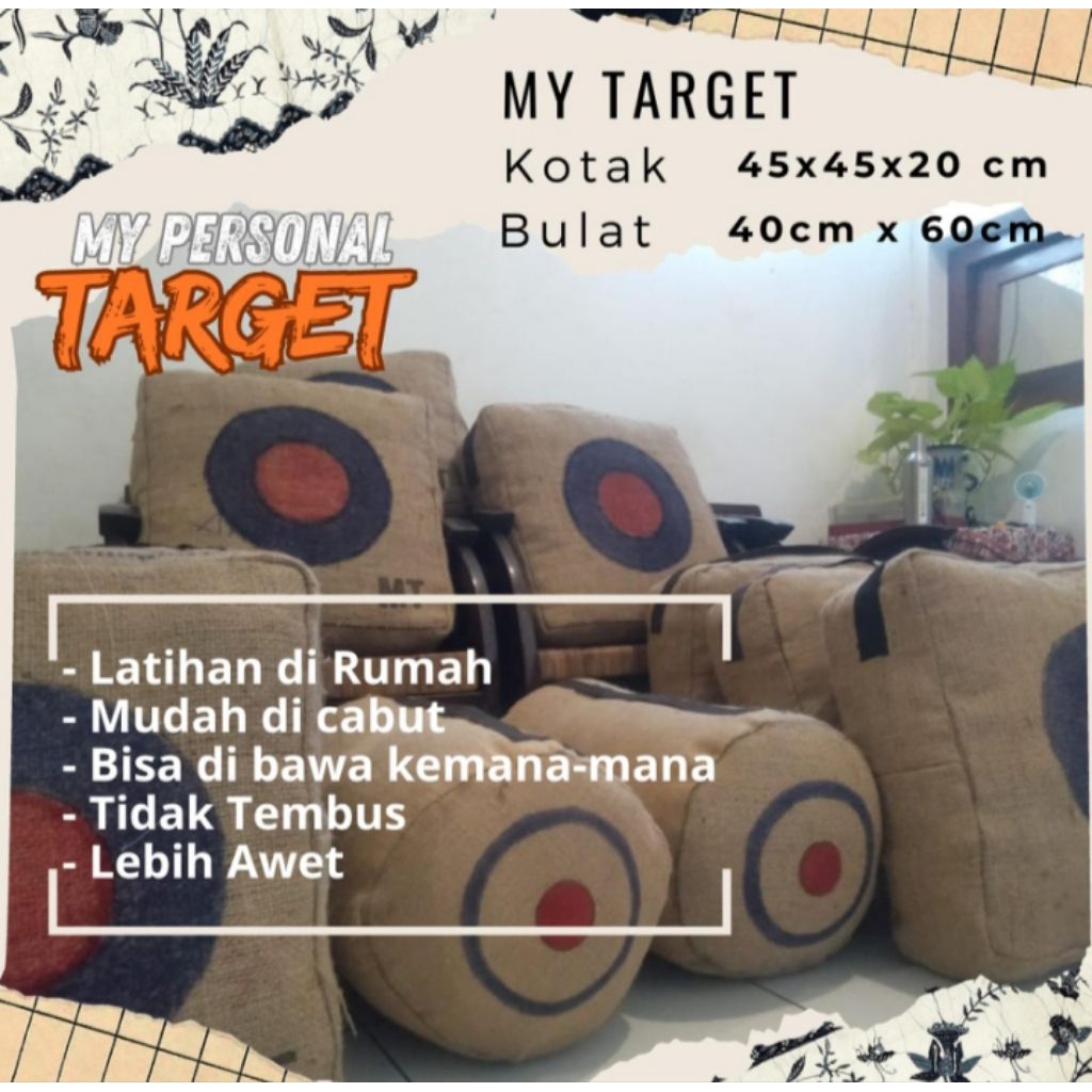 Bantalan Target Panahan Molonyon Goni Kuat Ekonomis dan Awet