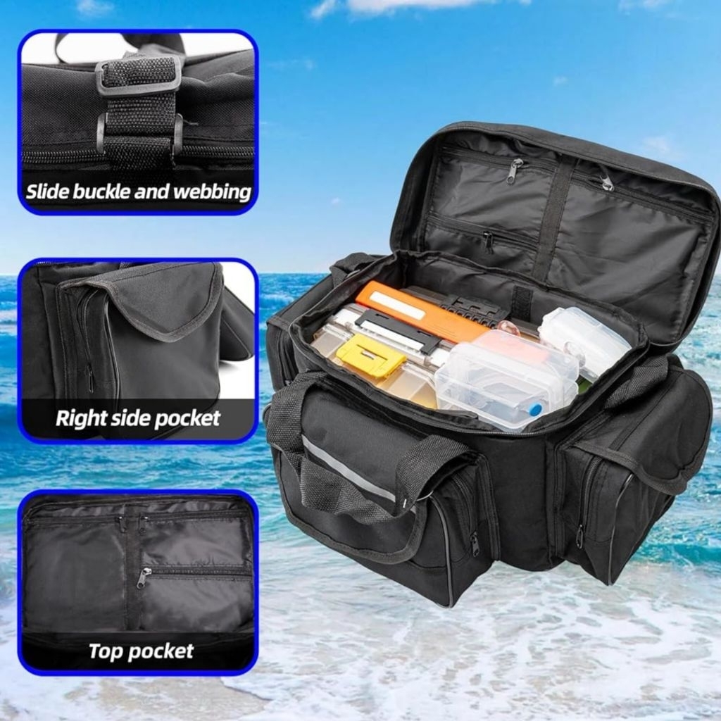 Ransel Pancing Tas Tempat Riil Pancing Tas Riil Murah Kuat Bahan Tahan Air Tas Pancing Muat Banyak T