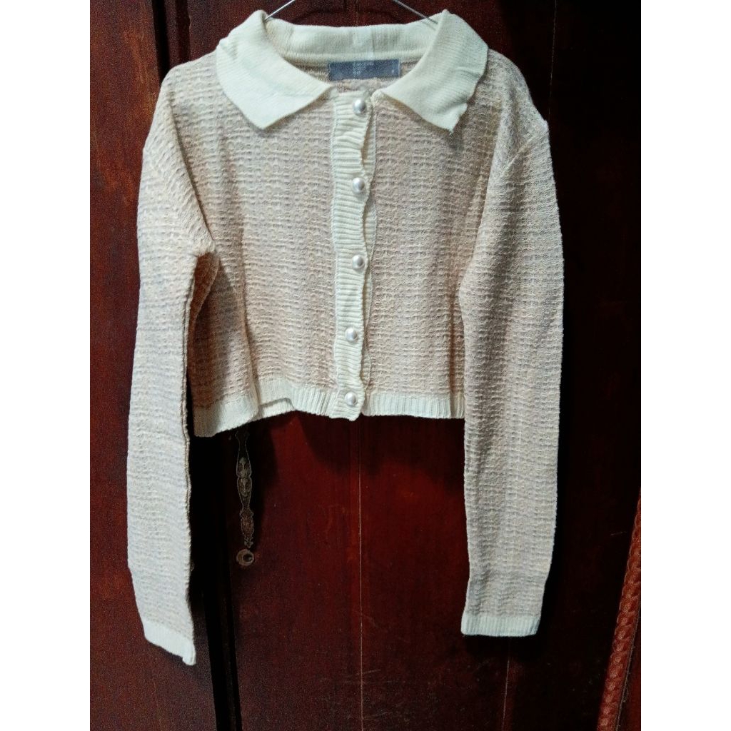 Cardigan Tweed by 8Seconds - Cream