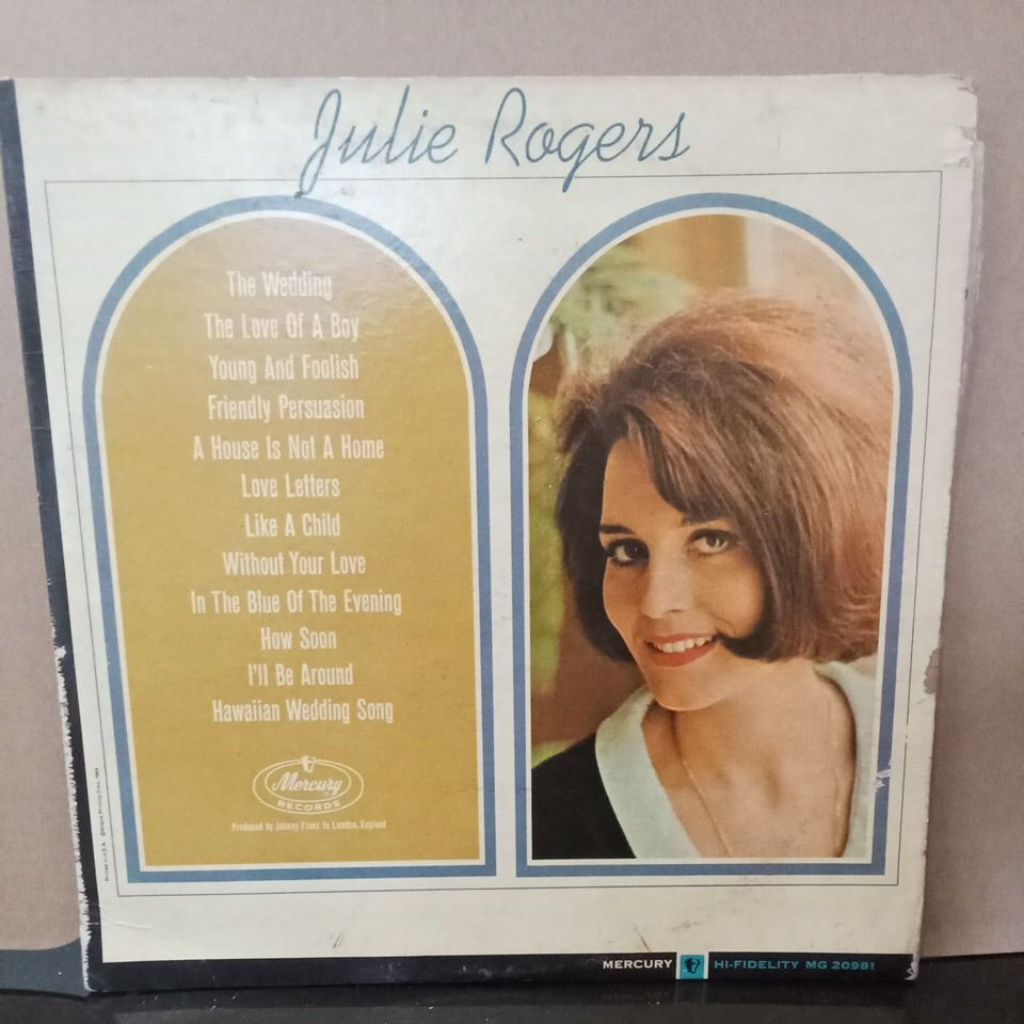 Vinyl Piringan Hitam 12 inch Julie Rogers - The Wedding