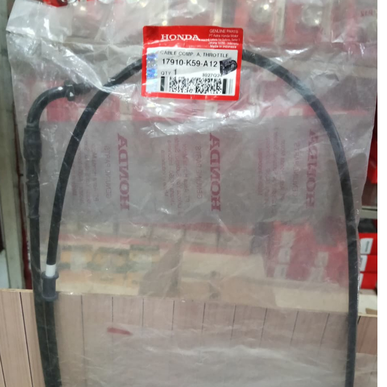 17910-K59-A12 17910-K59-A12 Kabel Gas A atas B Bawah Vario 125 eSP, Vario 150 eSP Original ORI