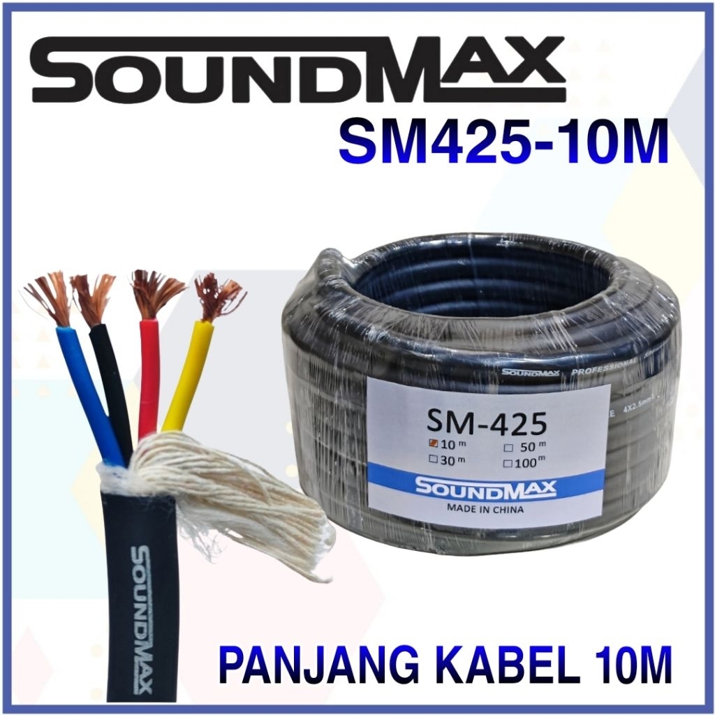 Kabel Audio Speaker 4x2.5mm Soundmax per 10meter