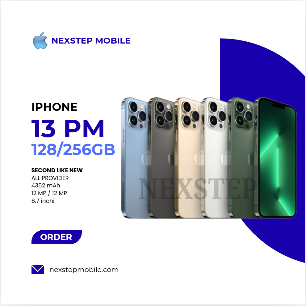 IP 13 Pro Max 128GB-256GB Second Normal Fullset Like New Good Condition