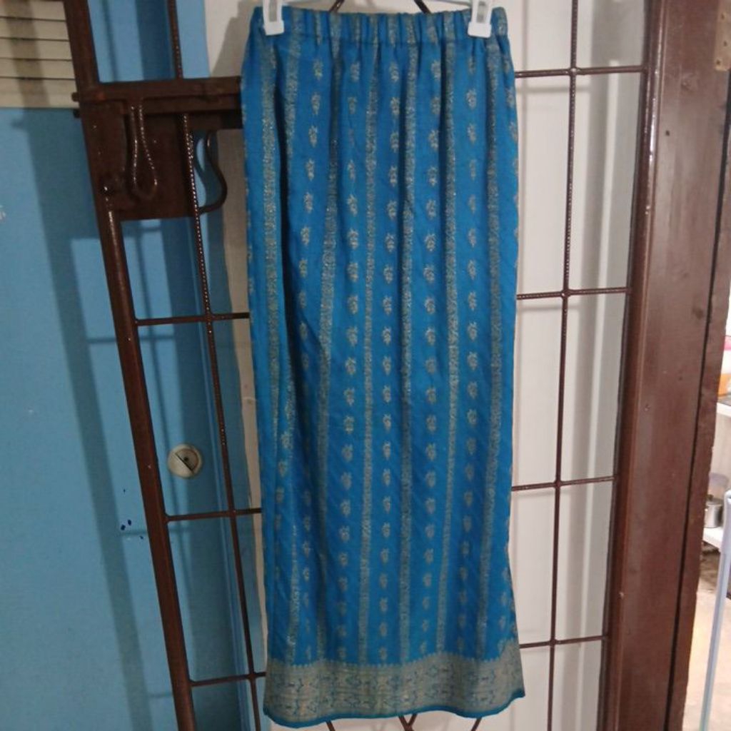 pl rok songket biru tosca