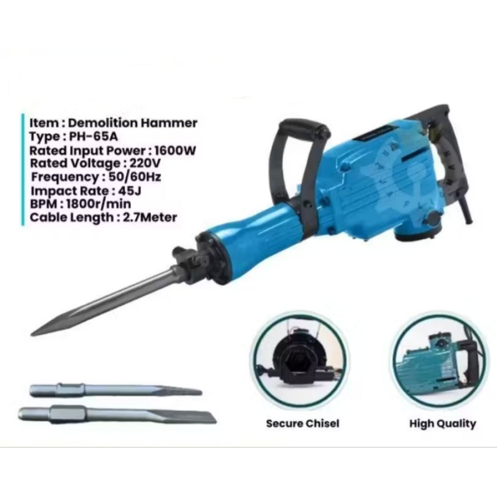 DEMOLITION HAMMER MOD:65A MESIN BOBOK BETON