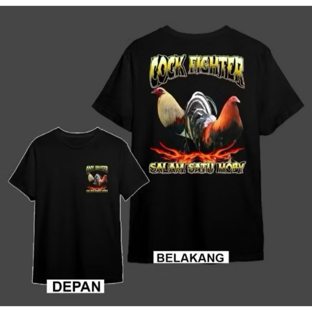 TSHIRT/KAOS AYAM PETARUNG COCK FIGHTER