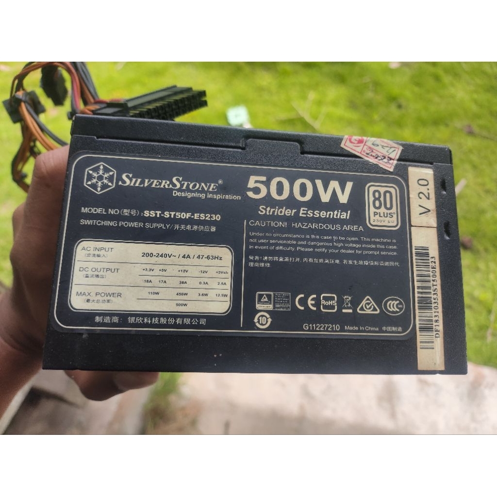 PSU SilverStone 500W 80+ Second Normal