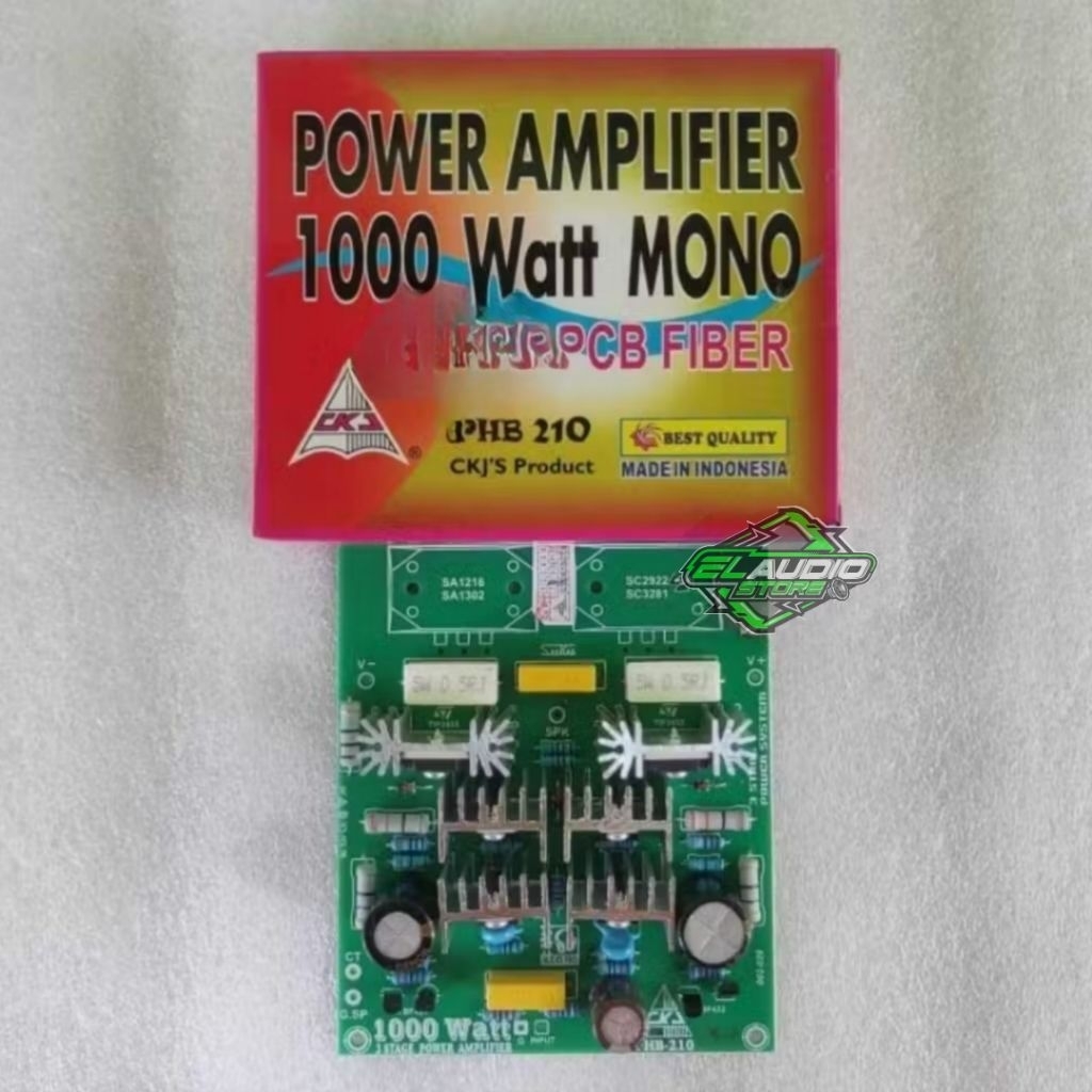 Kit Power Amplifier 3 Stage Mono 1000watts / 3 Tingkat CKJ PHB 210 PCB Fiber Original