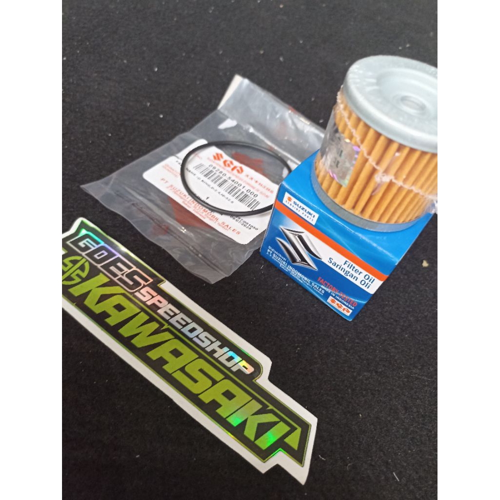 O RING FILTER OLI + FILTER OLI HAYATE/SPIN/SKYDRIVE/SHOGUN125 R/SKYWAVE/SKYDRIVE/SMASH/SATRIA FU150 