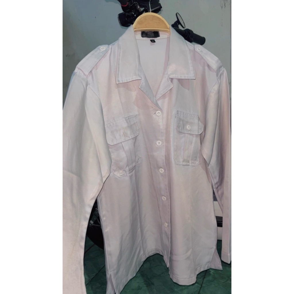 preloved kemeja pdh putih (baca deskripsi)