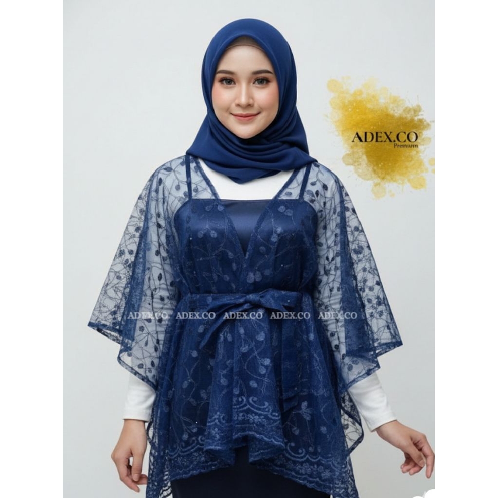 OUTER CARDIGAN Setelan Baju Outer Kardigan Tile Wanita Atasan Dewasa Remaja Oversize Emerald Hijau B